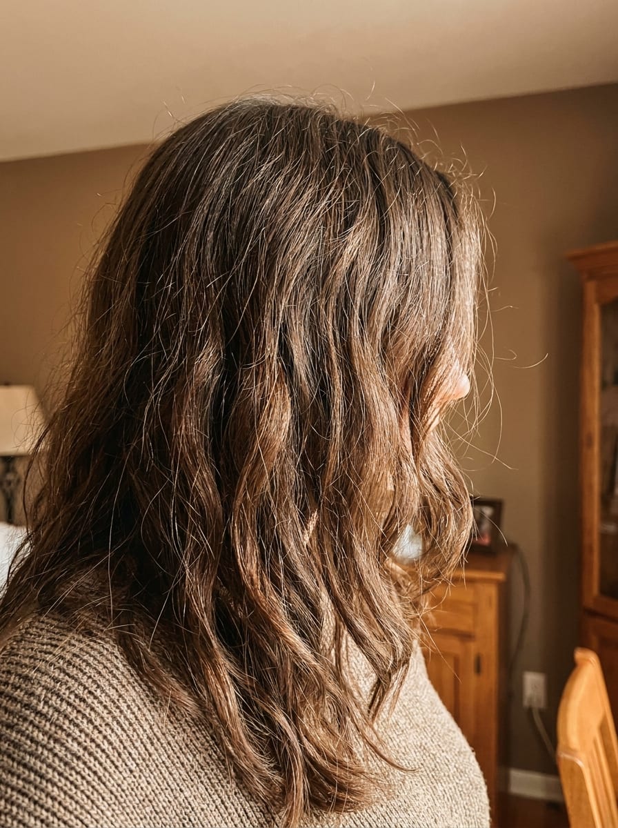 Lange Haare mit sanften Wellen - Lange Haare ab 50